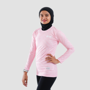 Jerjhon Jersey Women Long Sleeve Slimfit - Roze