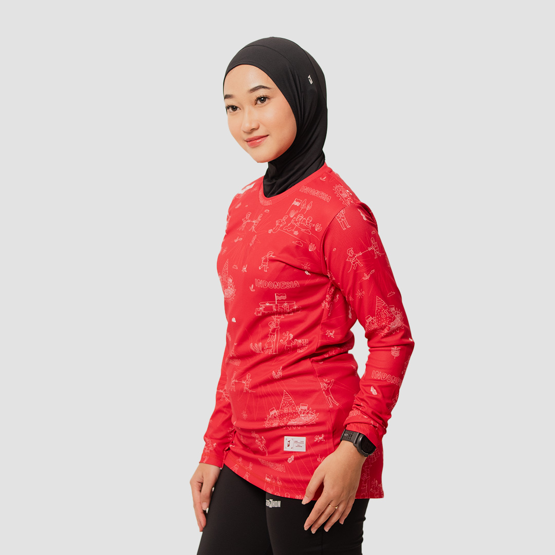 Jerjhon Jersey Edisi Indonesia - Cycling Pro Series Women Slimfit